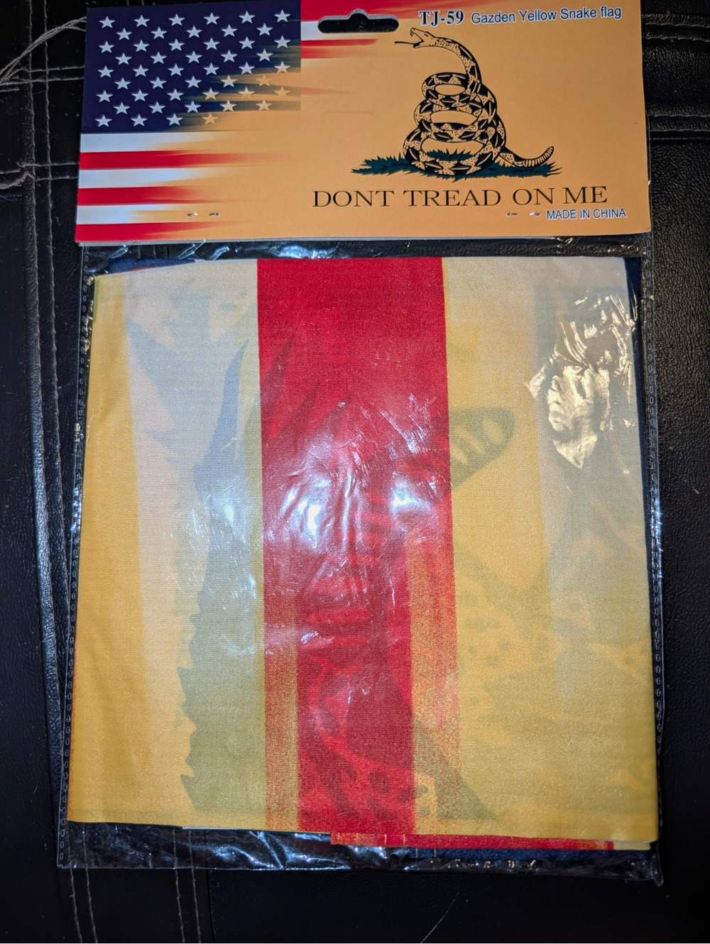 Don't Tread On Me Gadsden Yellow Snake US Flag Set, 3 ft x 5 ft, Collectible